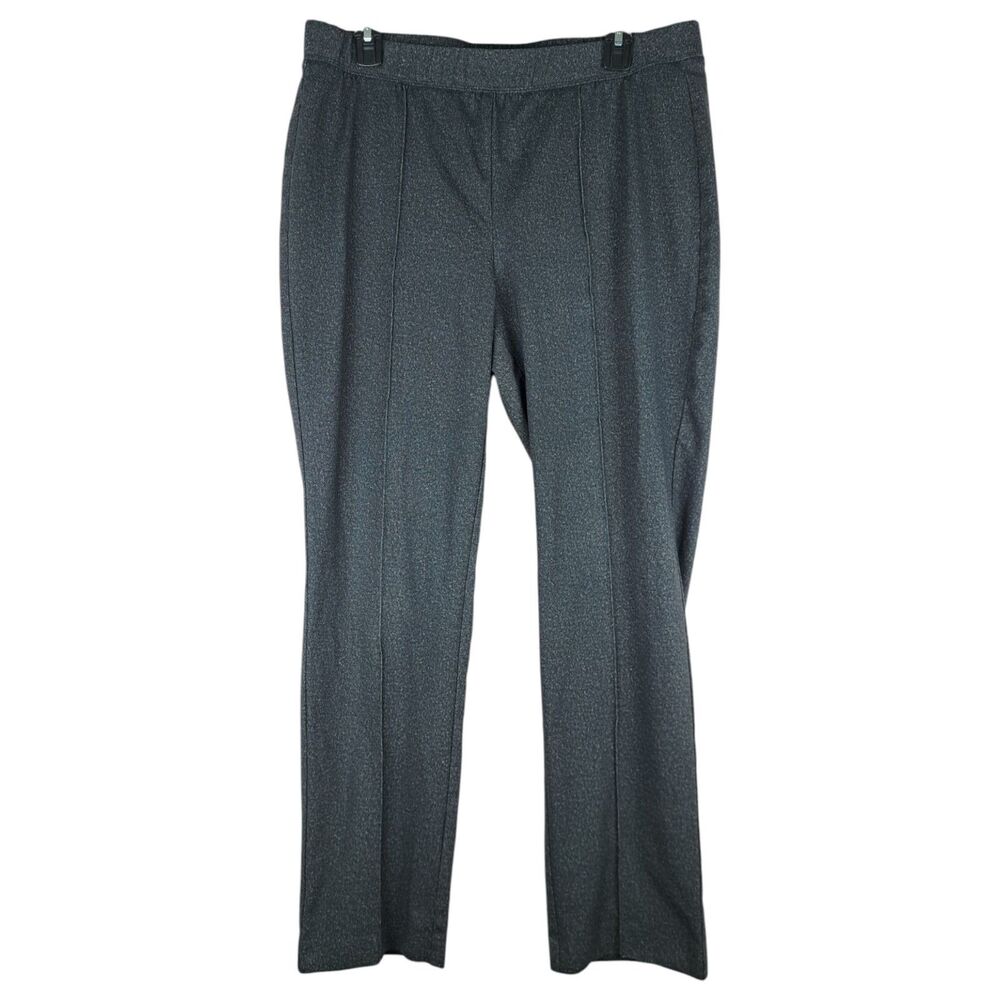 Chicos Women Career Pants Pull On Straight Leg Regular Size 1.5 Stretch